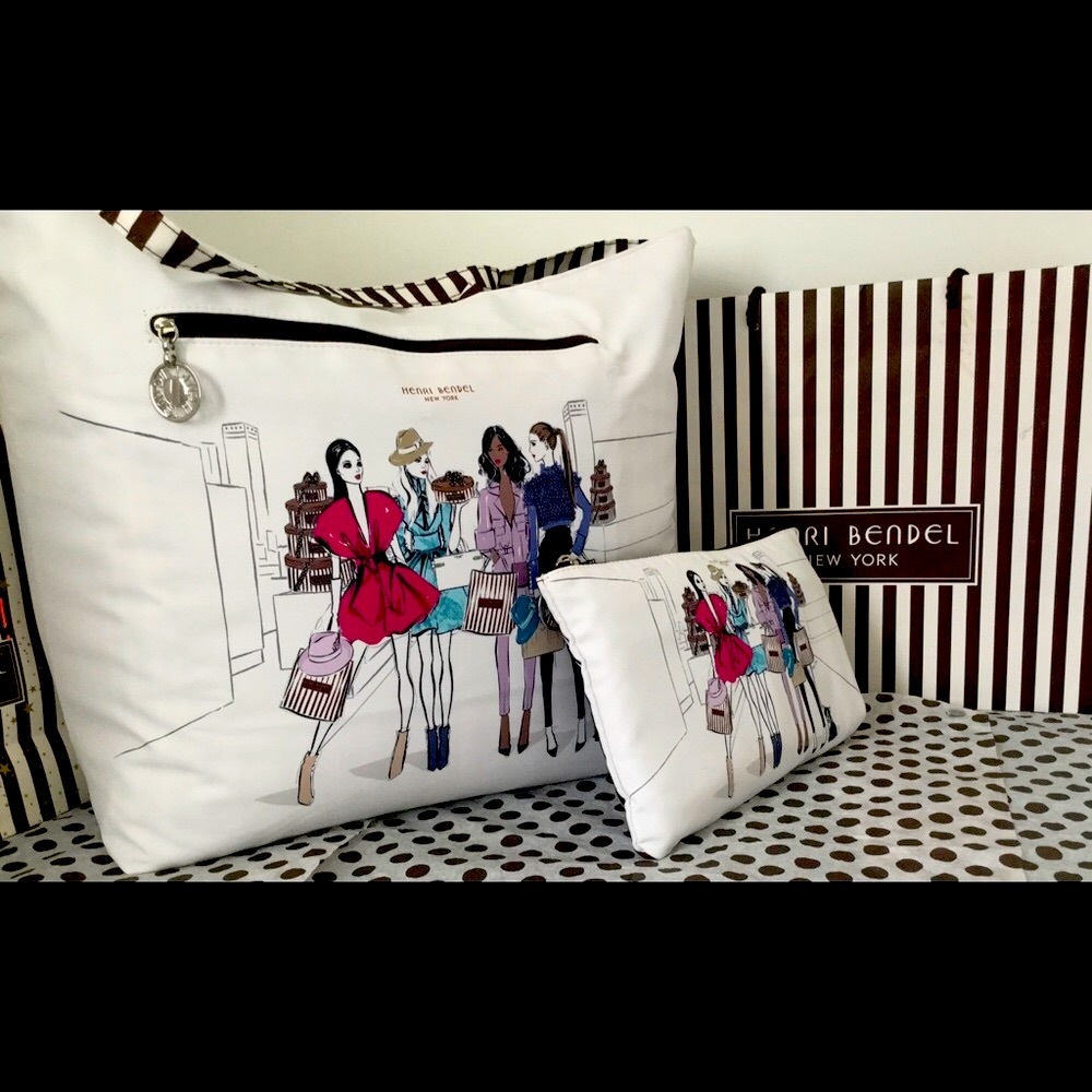 New Henri Bendel Izak girls. Pouch and tote